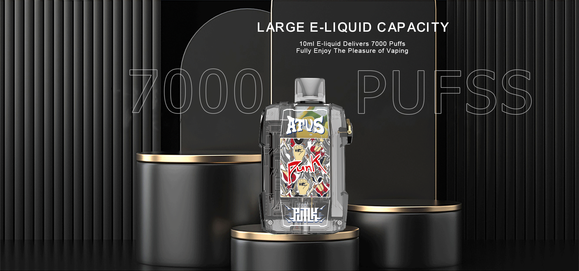 7000 Puffs Vape with rechargeable and adjustable airflow 10ml Custom Packaging Private Label Accepted ATVS EU Stock fast ship disposable pod