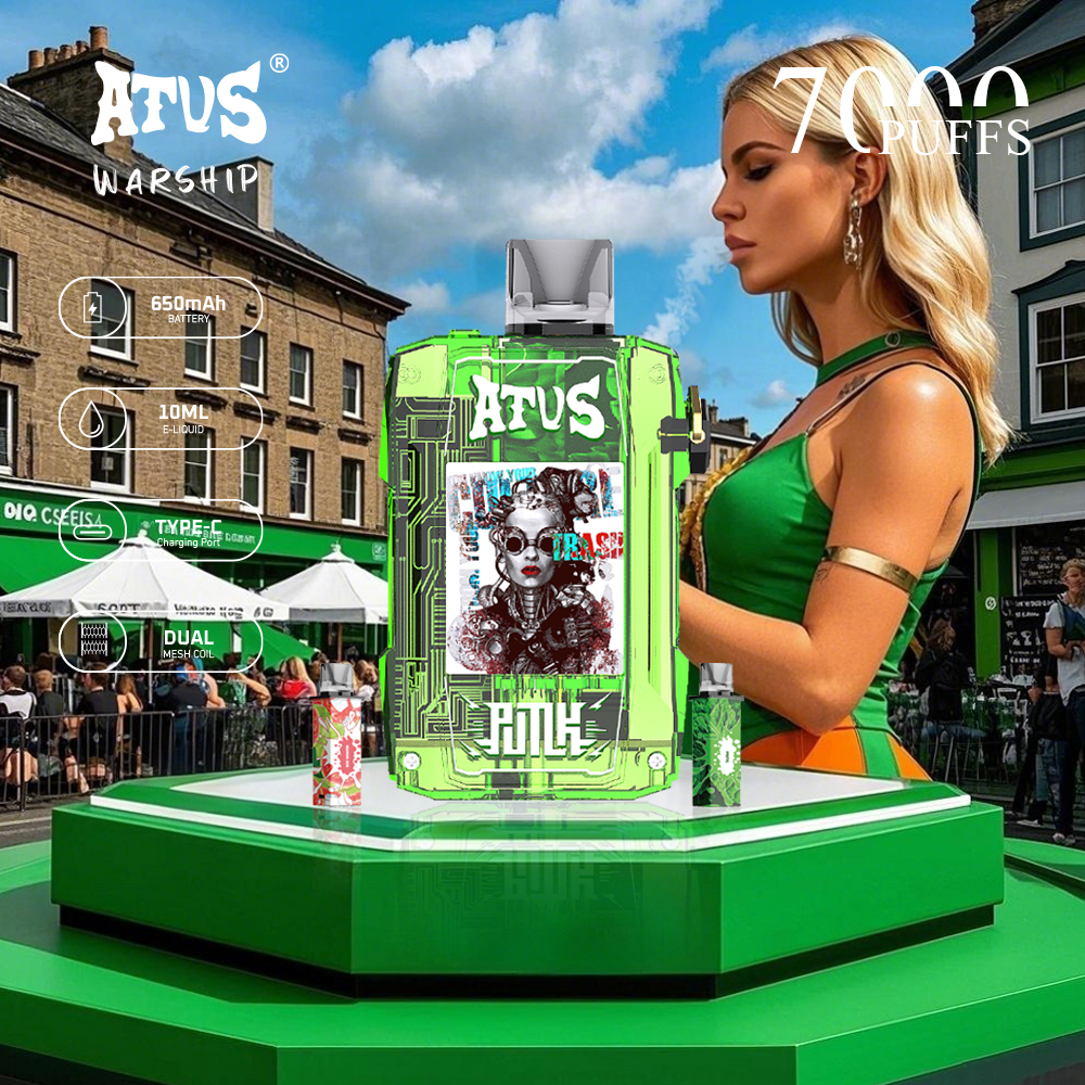 7000 Puffs Vape with rechargeable and adjustable airflow 10ml Custom Packaging Private Label Accepted ATVS EU Stock fast ship disposable pod
