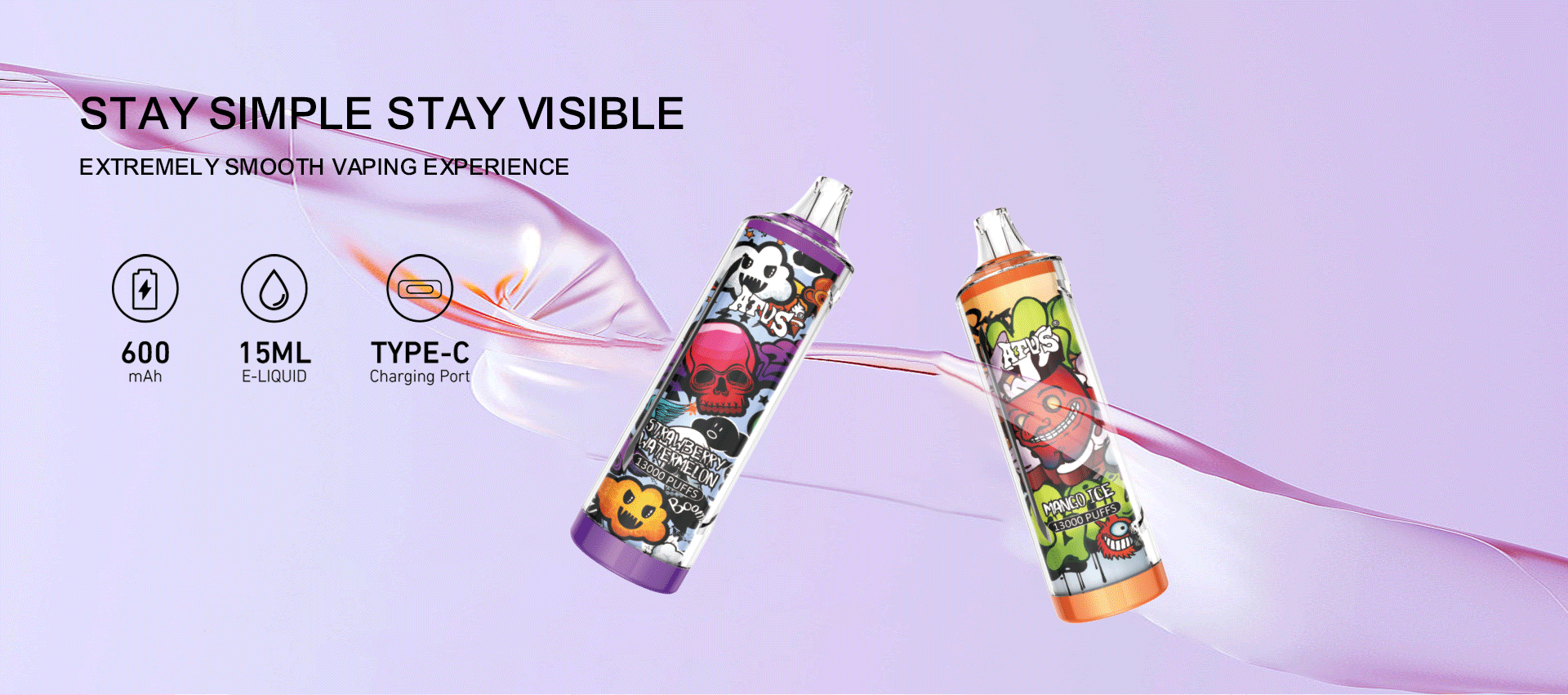 13000 Puffs Disposable Vape with rechargeable Portable Custom 600mAh High Output Disposable Vape Featuring