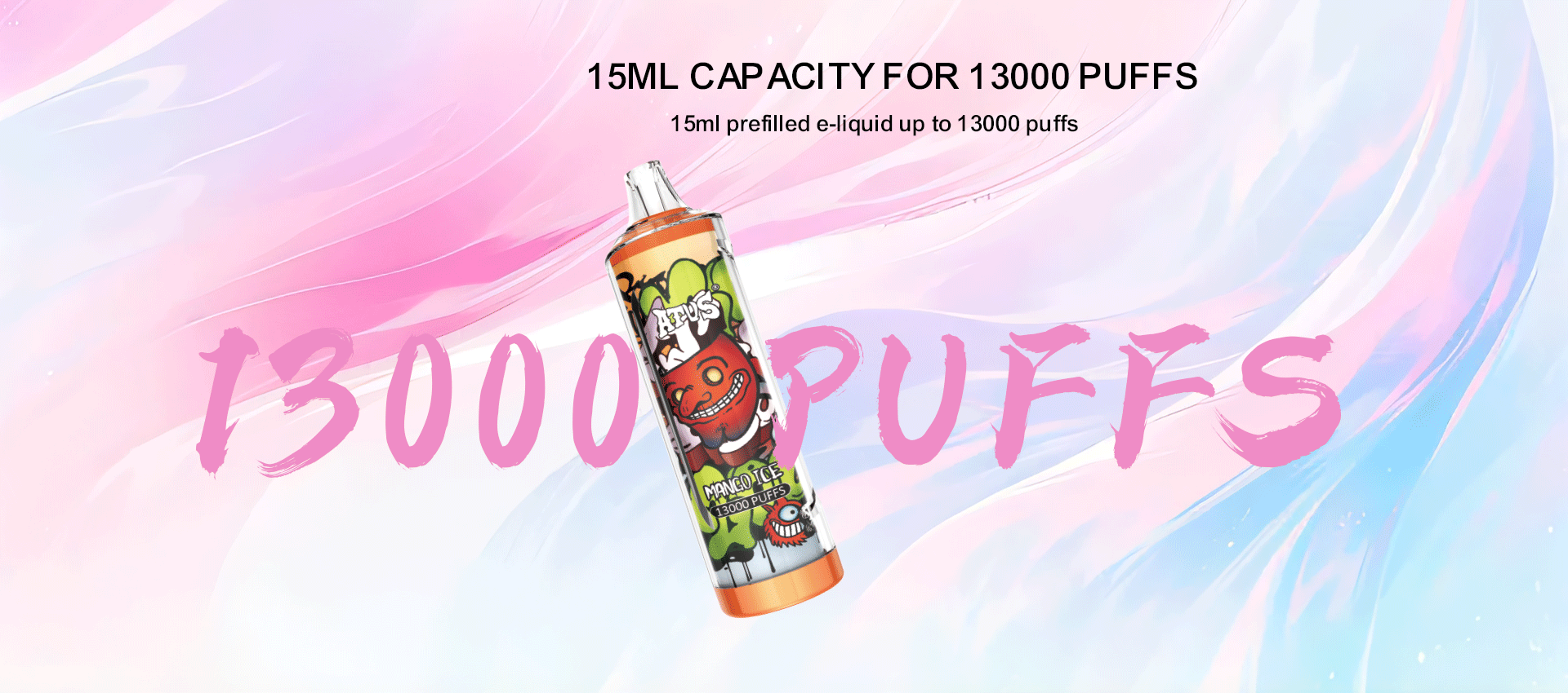 13000 Puffs Disposable Vape with rechargeable Portable Custom 600mAh High Output Disposable Vape Featuring