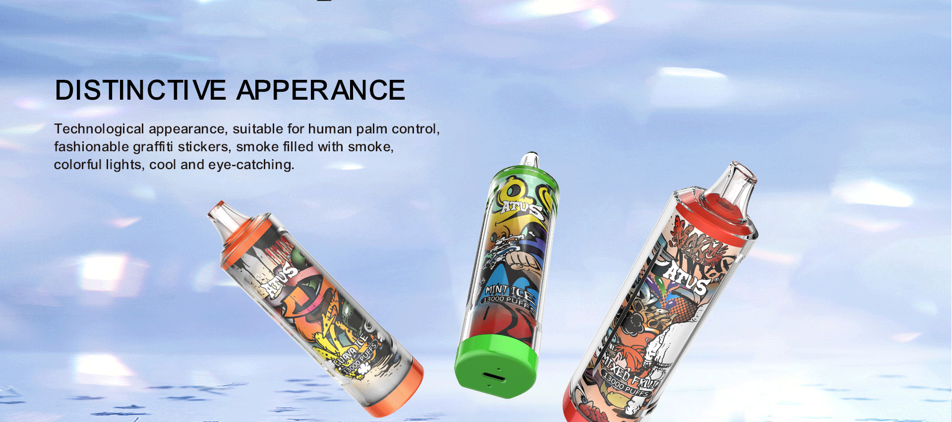13000 Puffs Disposable Vape with rechargeable Portable Custom 600mAh High Output Disposable Vape Featuring