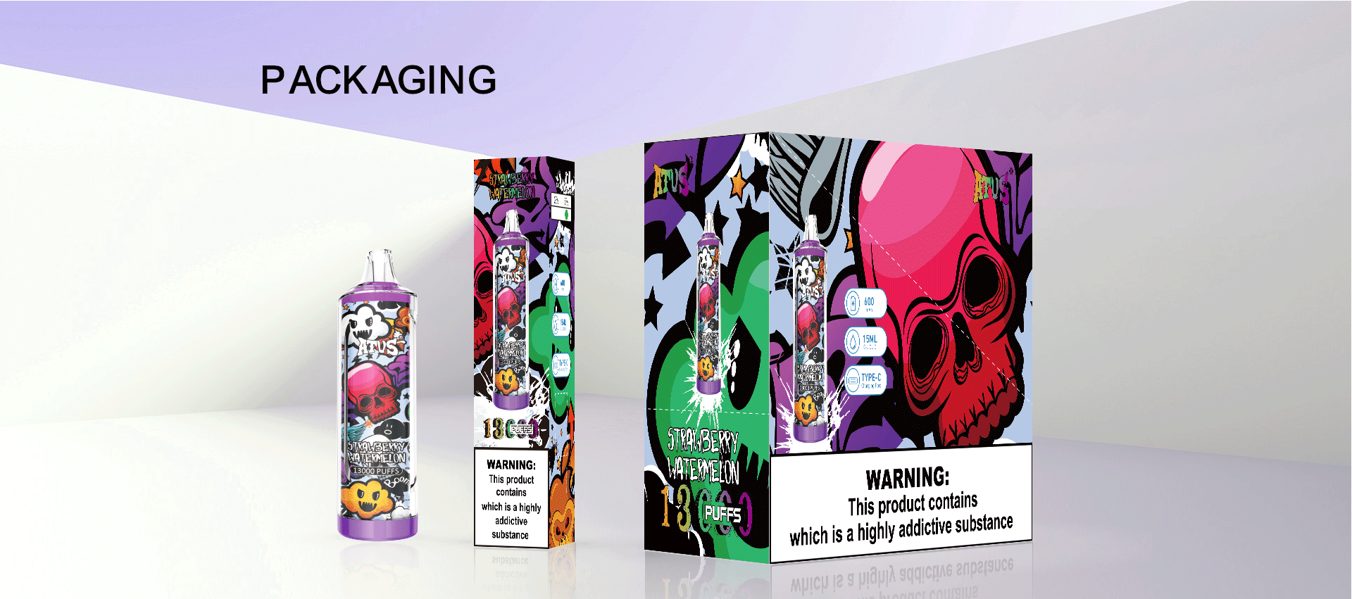 13000 Puffs Disposable Vape with rechargeable Portable Custom 600mAh High Output Disposable Vape Featuring