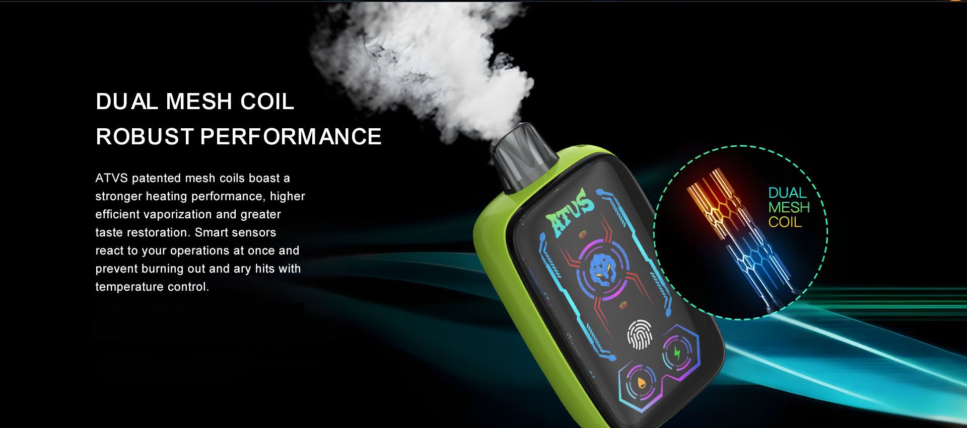DE023 40000 Puffs Disposable Vape with Full screen rechargeable and adjustable airflow