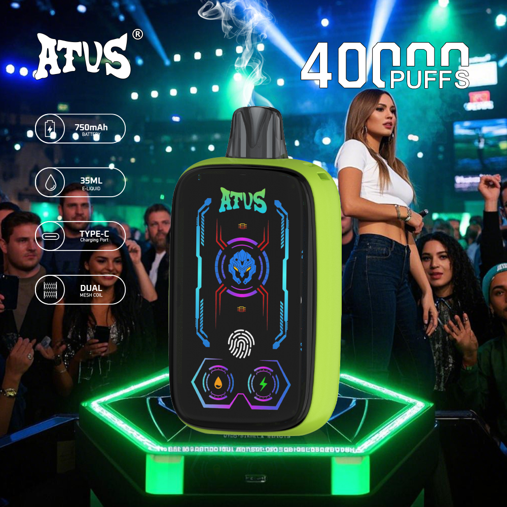 DE023 40000 Puffs Disposable Vape with Full screen rechargeable and adjustable airflow